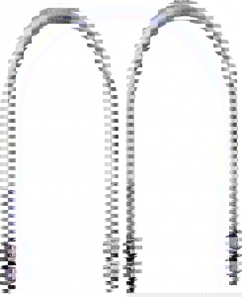 Round U-Bolt: Without Mount Plate, 3/8-16 UNC, 2-1/2